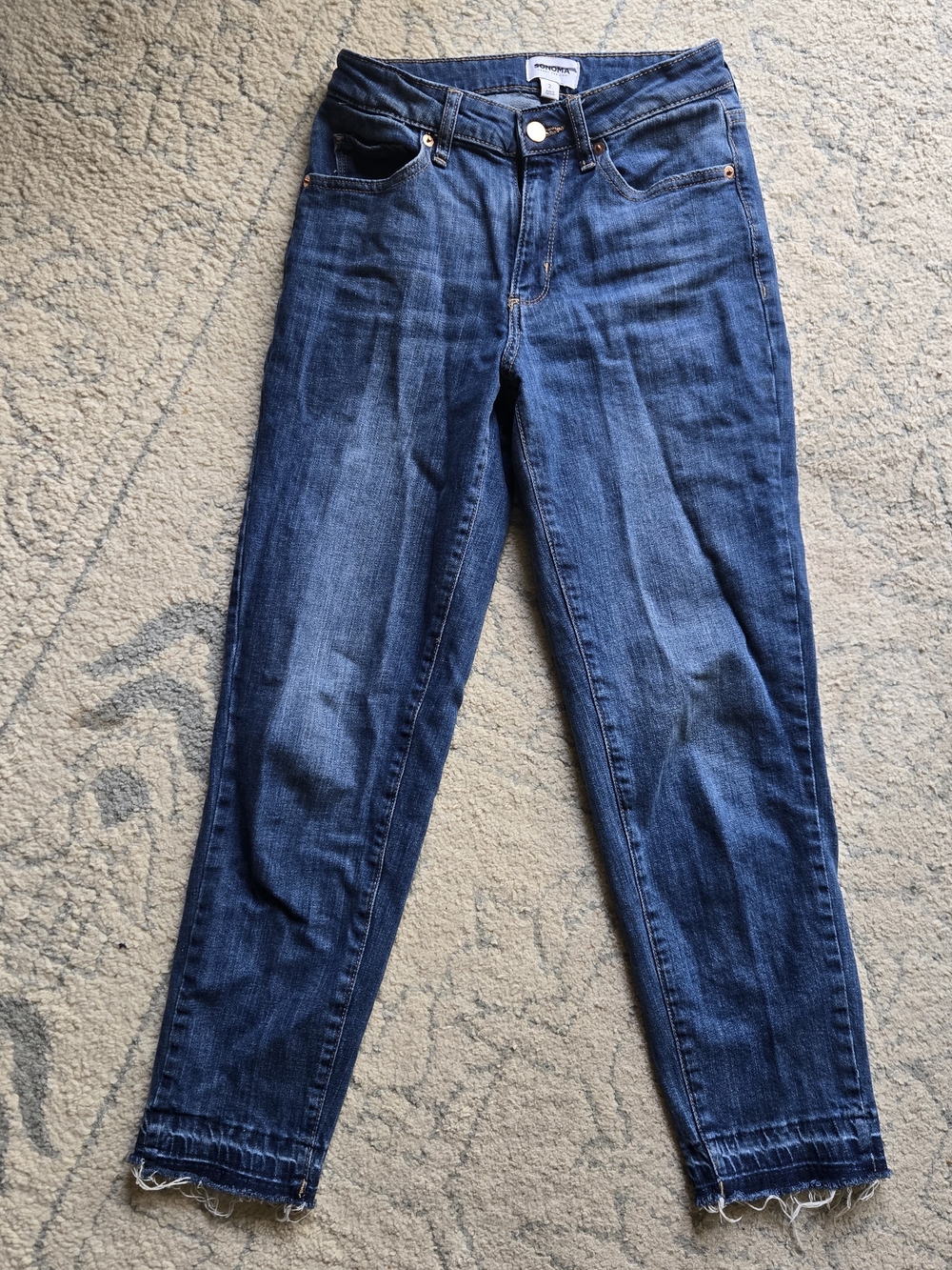 Sonoma Dark Blue Straight Leg Jeans